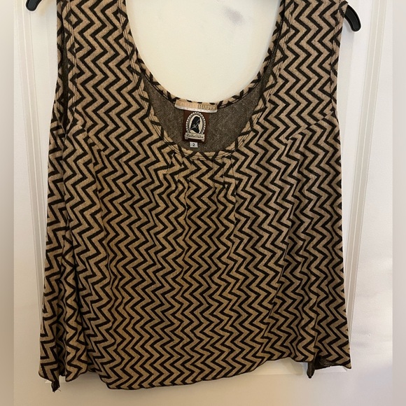 EUC Olivia Harper for Lee Lee’s Valise chevron sweater set in brown/tan/gold, 2X - Picture 10 of 12